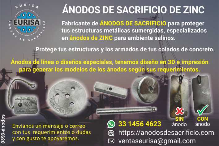 ANODOS de Sacrificio de Zinc. Fabricantes de ANODOS DE SACRIFICIO para proteger tus estructuras metalicas sumergidas, especializados en Anodos de Zinc para ambientes salinos. DISEÑOS ESPECIALES. ANODOS de Sacrificio de Zinc. Fabricantes de ANODOS DE SACRIFICIO para proteger tus estructuras metalicas sumergidas, especializados en Anodos de Zinc para ambientes salinos. DISEÑOS ESPECIALES.